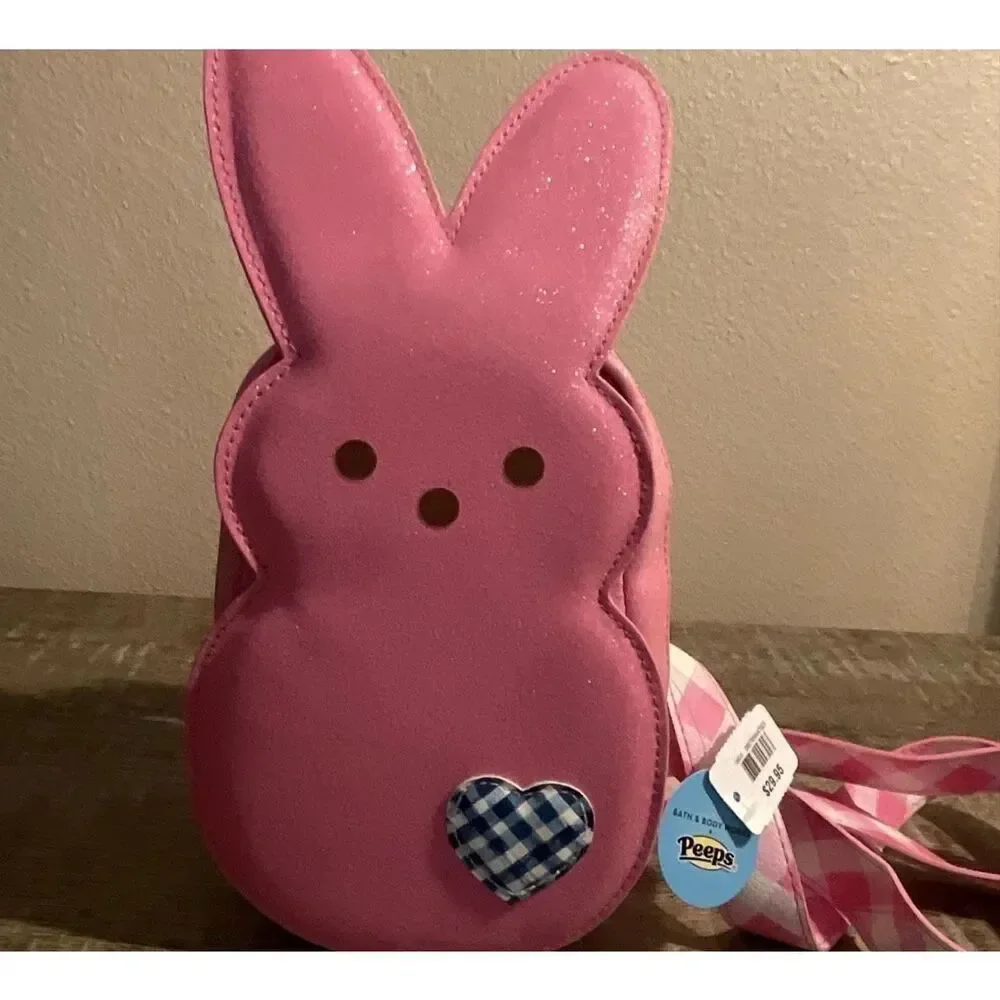Bath & Body Works Pink Glitter Peeps Bunny Mini Backpack